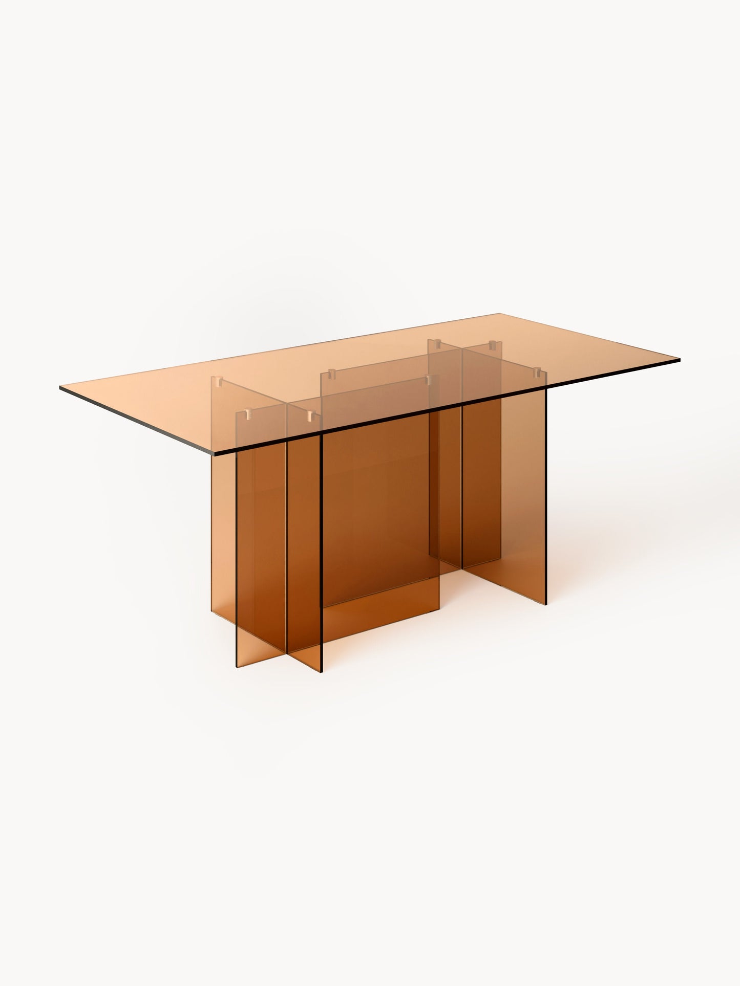 Anoulise Glass Dining Table, 180 x 90 cm