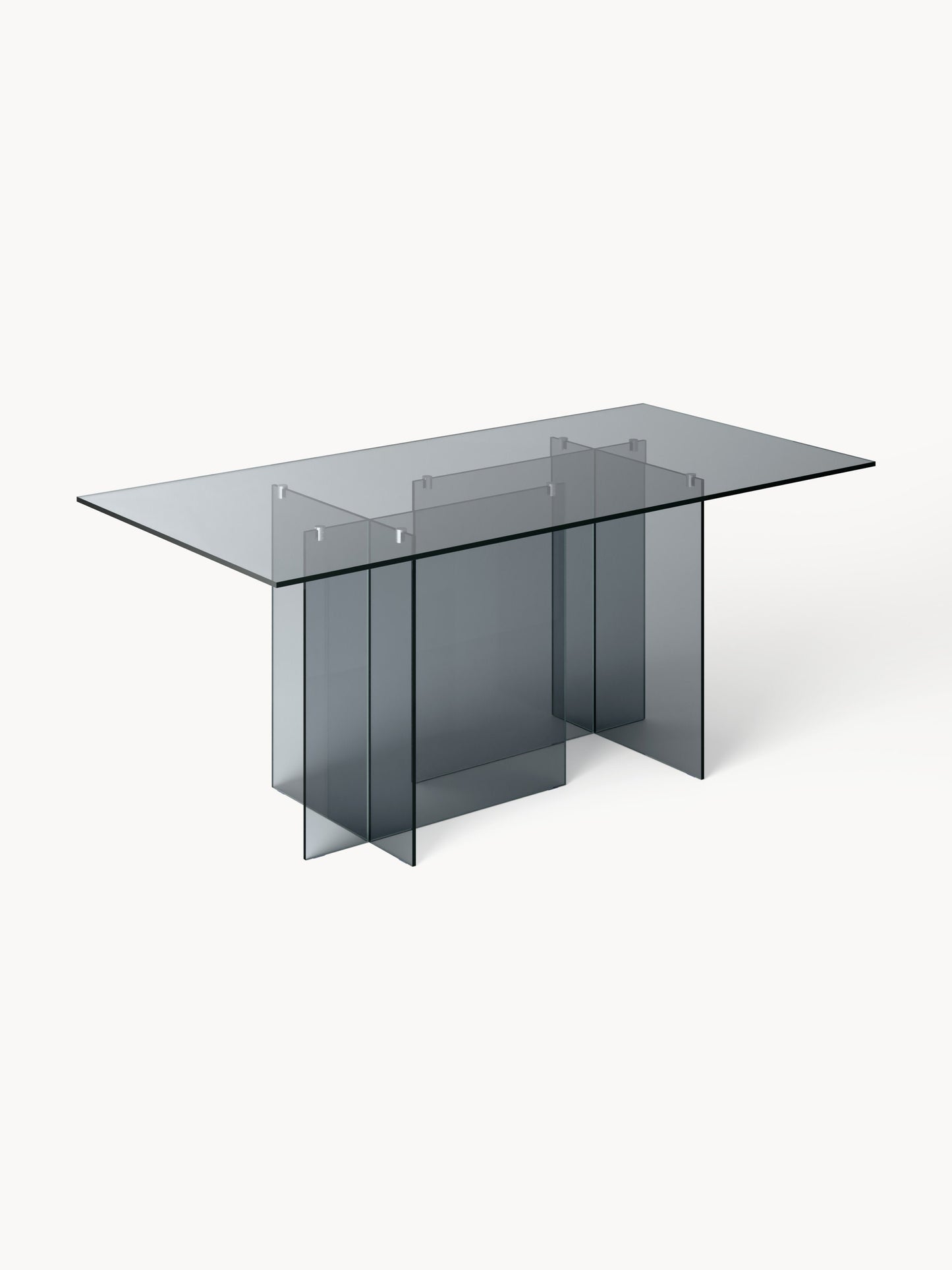 Anoulise Glass Dining Table, 180 x 90 cm