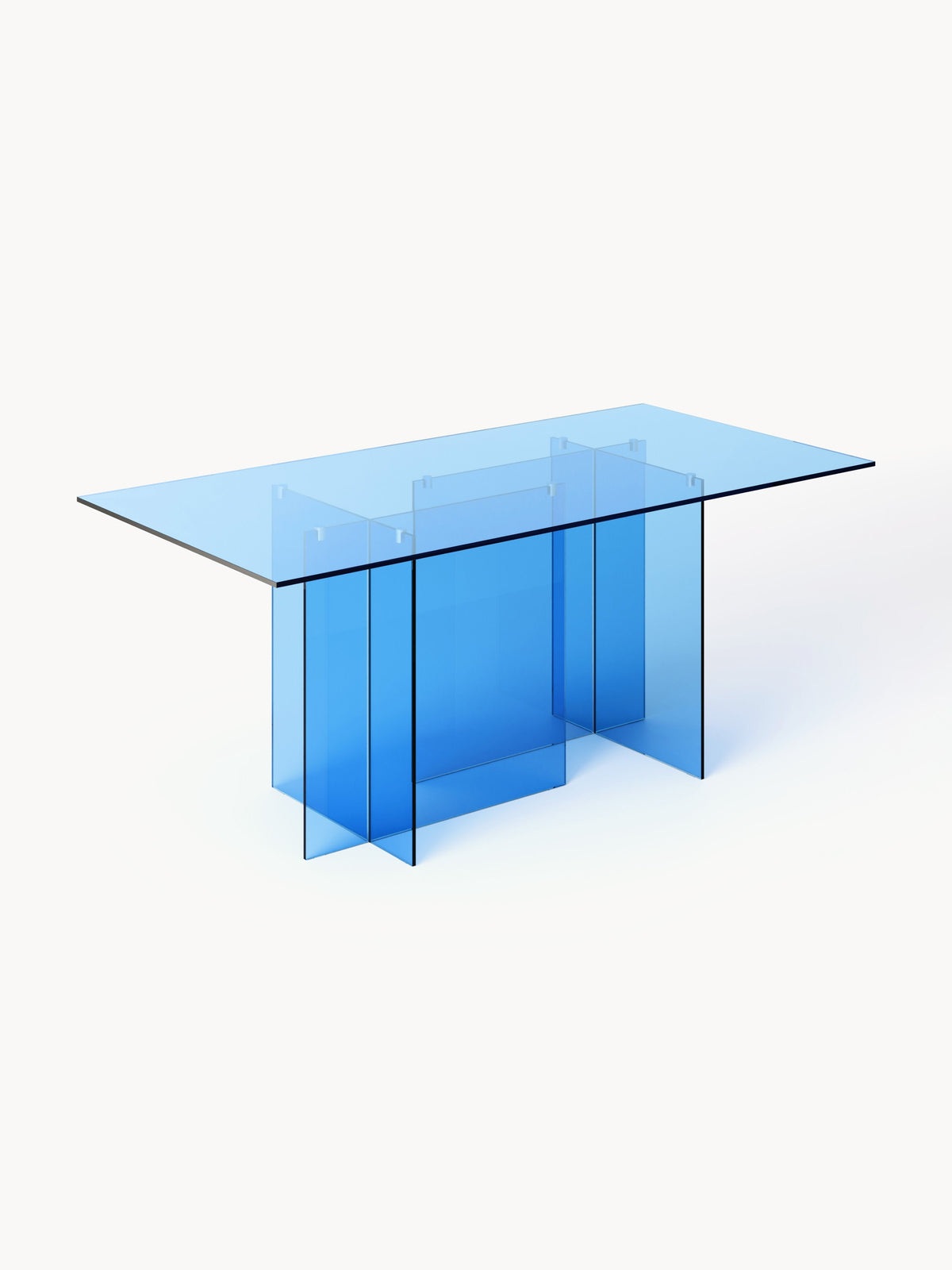 Anoulise Glass Dining Table, 180 x 90 cm