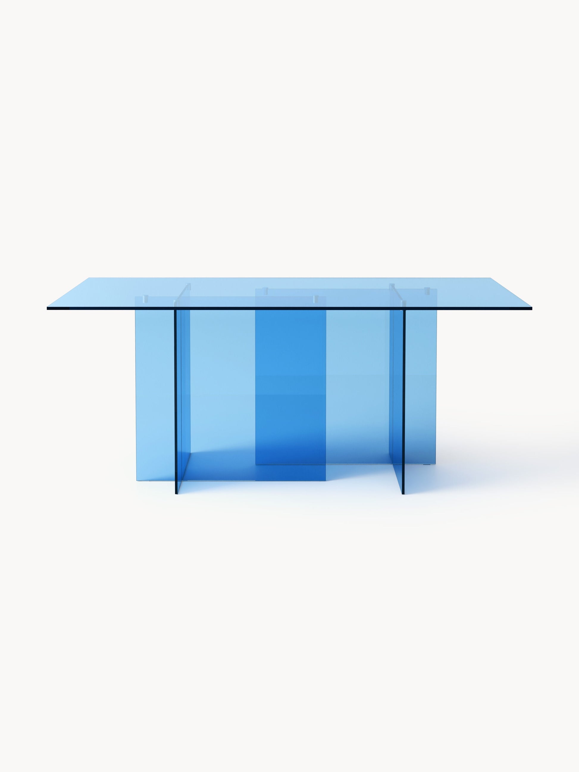 Anoulise Glass Dining Table, 180 x 90 cm