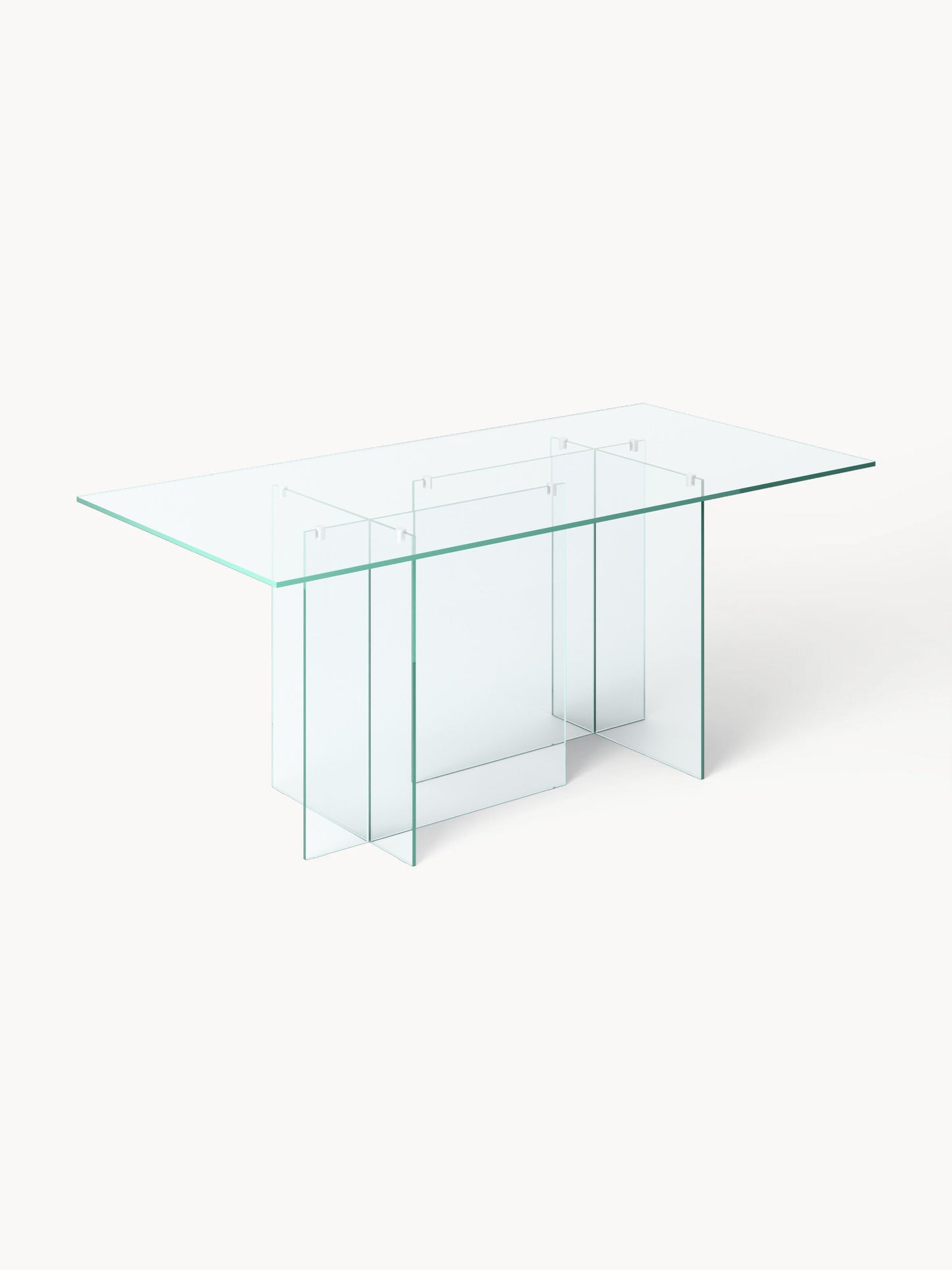 Anoulise Glass Dining Table, 180 x 90 cm