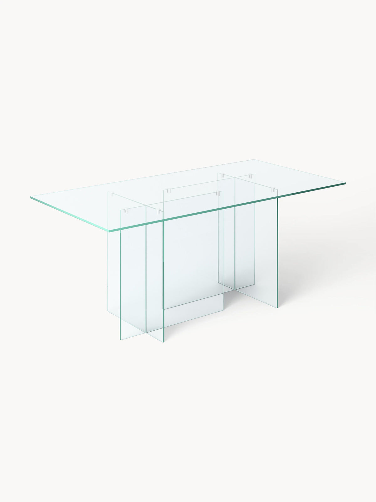 Anoulise Glass Dining Table, 180 x 90 cm