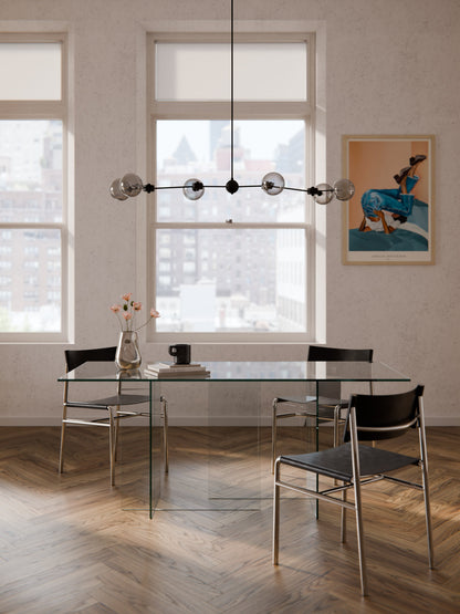 Anoulise Glass Dining Table, 180 x 90 cm
