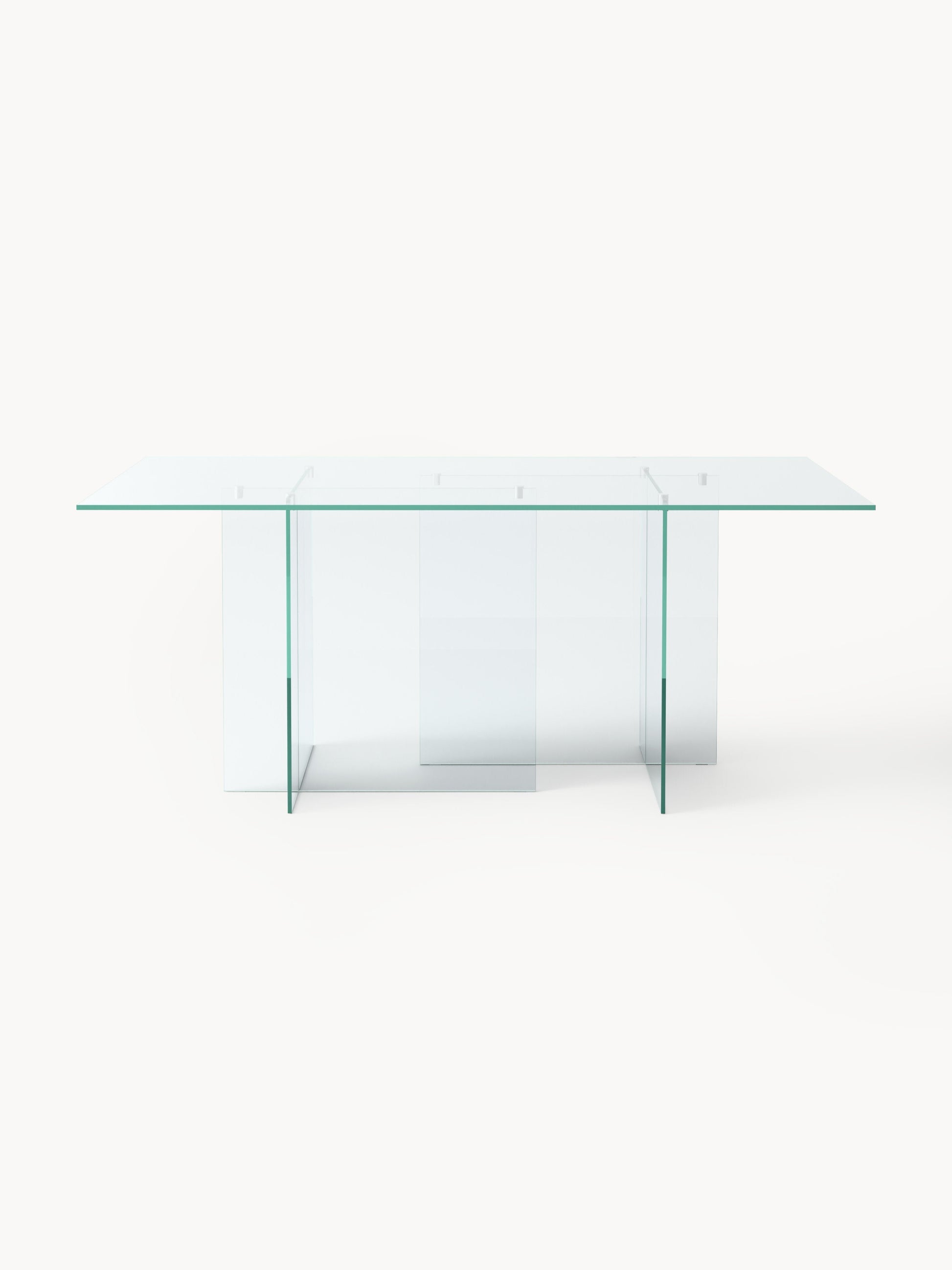 Anoulise Glass Dining Table, 180 x 90 cm