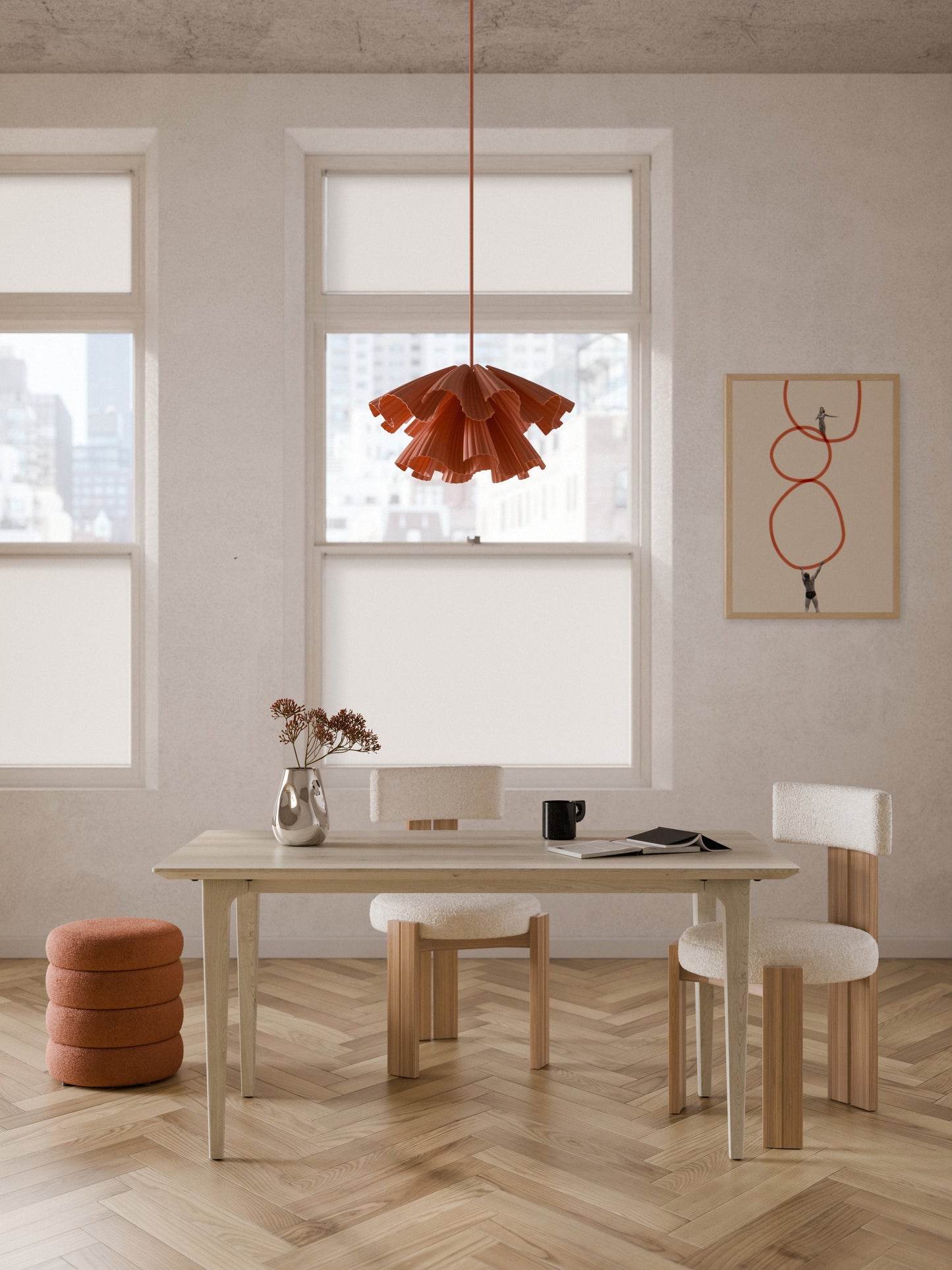 Archaldi Dining Table in Oak, in Various Sizes