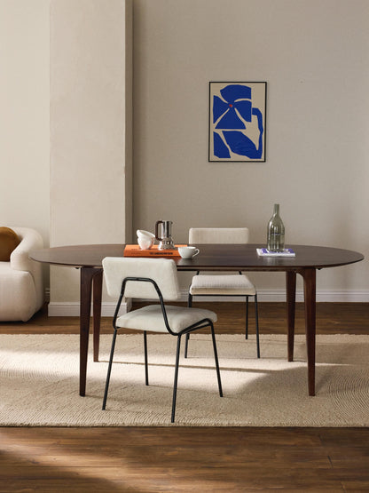Archaldi Oval Mango Wood Dining Table, 200 x 100 cm