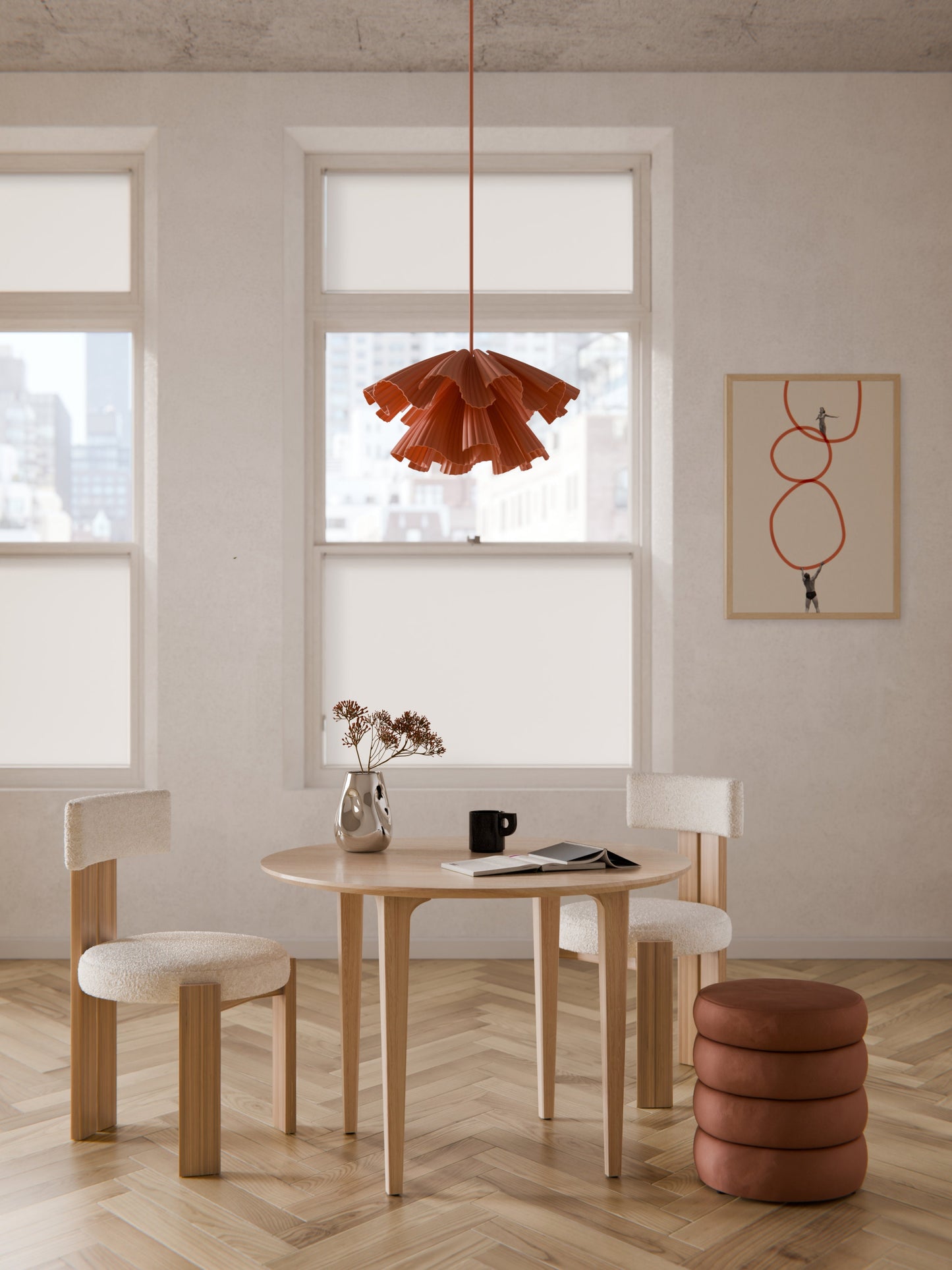 Archaldi Round Dining Table in Oak, Ø 110 cm