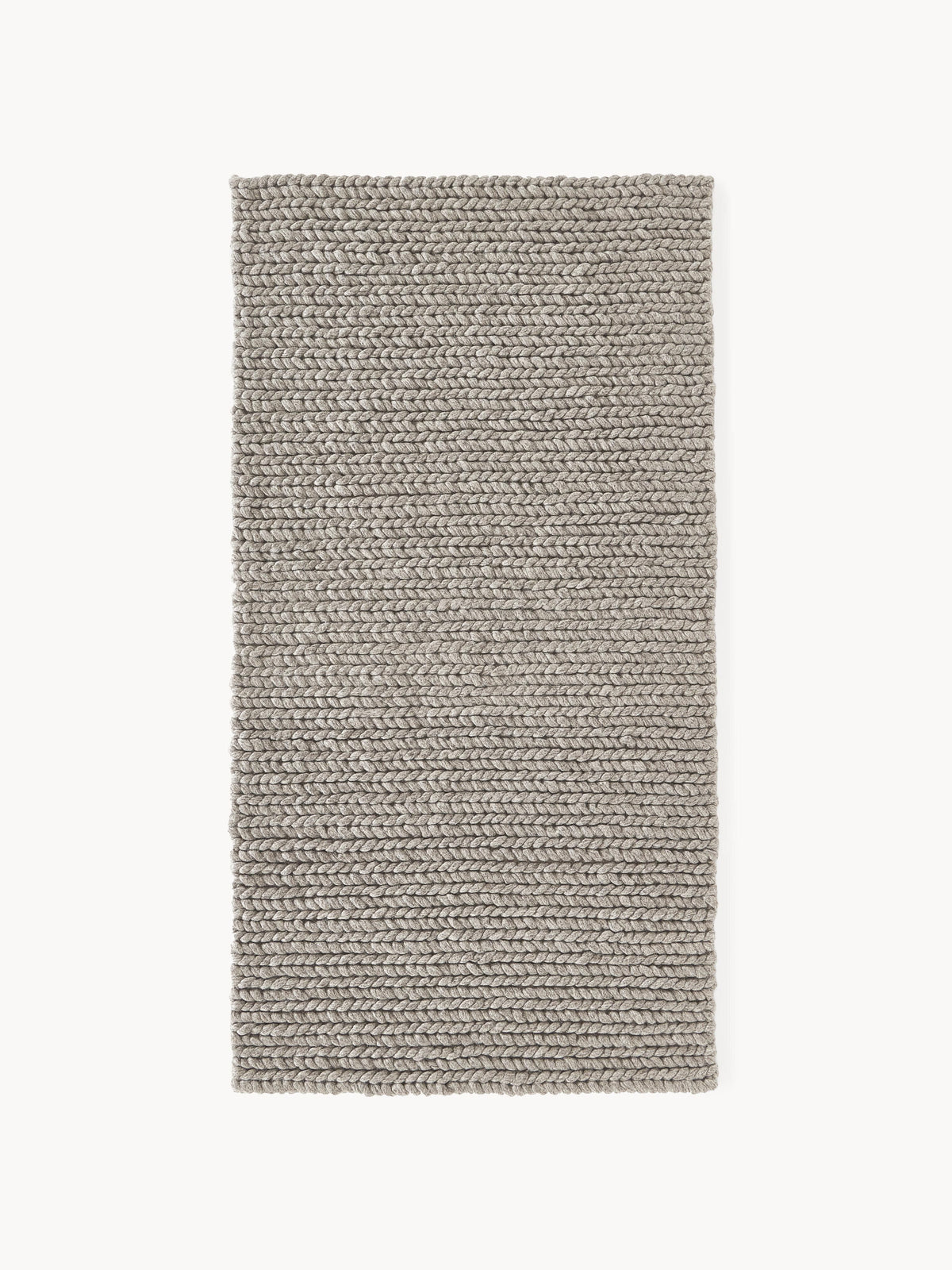 Brunilla Handmade Wool Rug with Braided Texture
