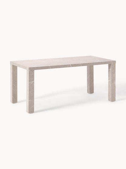 Carlmont Dining Table in Marble Look, 180 x 90 cm