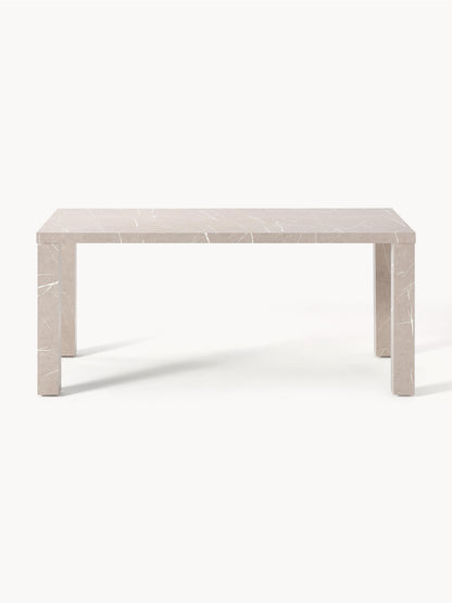 Carlmont Dining Table in Marble Look, 180 x 90 cm