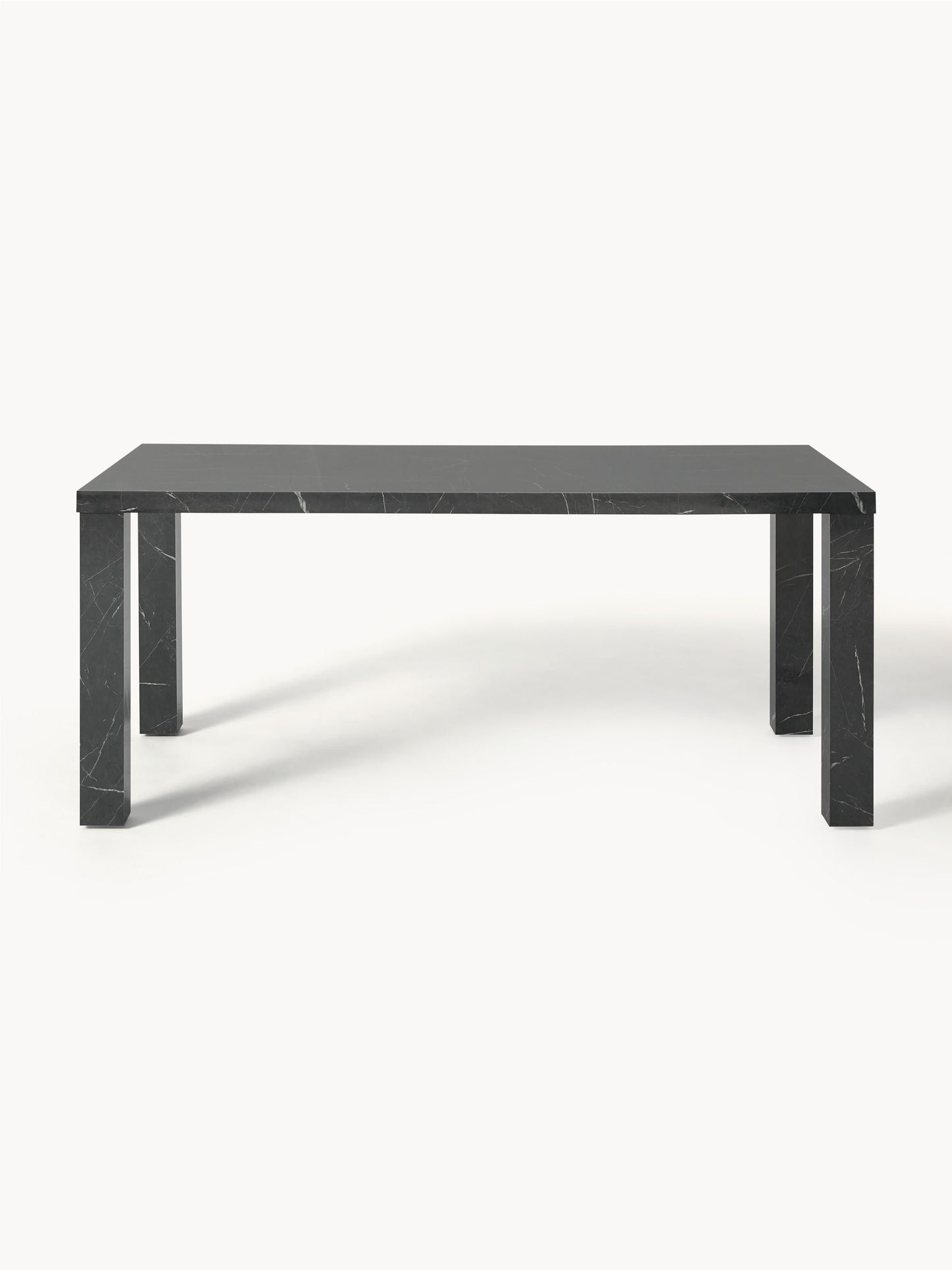 Carlmont Dining Table in Marble Look, 180 x 90 cm