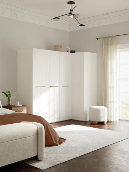 Charlisse Modular Corner Wardrobe, 215 cm Wide, in Various Sizes