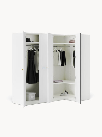 Charlisse Modular Corner Wardrobe, 215 cm Wide, in Various Sizes