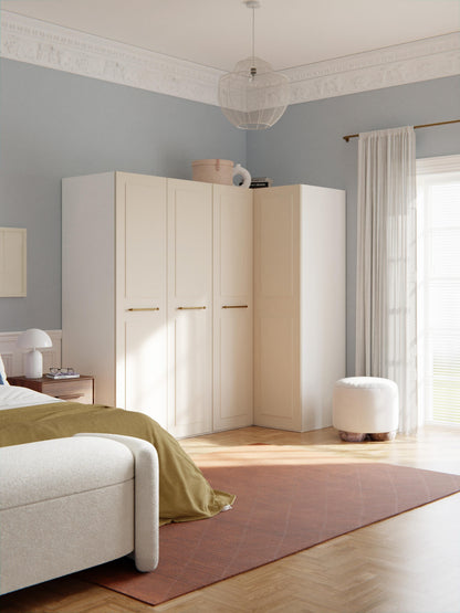 Charlisse Modular Corner Wardrobe, 215 cm Wide, in Various Sizes