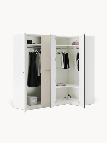 Charlisse Modular Corner Wardrobe, 215 cm Wide, in Various Sizes