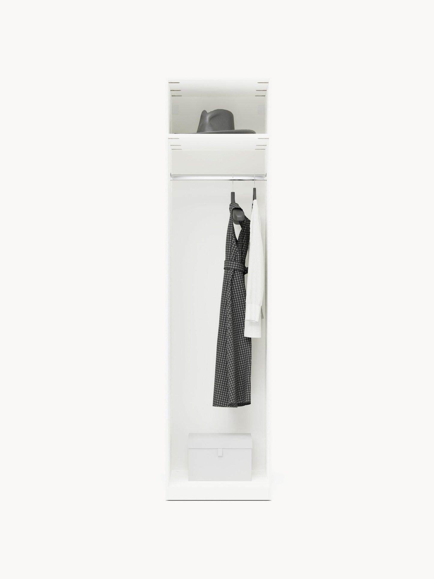 Charlisse Modular Hinged-Door Wardrobe, 50 cm Wide, in Various Sizes