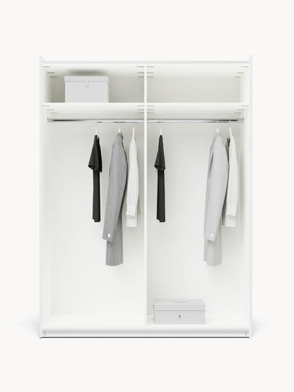 Charlisse Modular Sliding-Door Wardrobe, 150 cm Wide, in Various Sizes