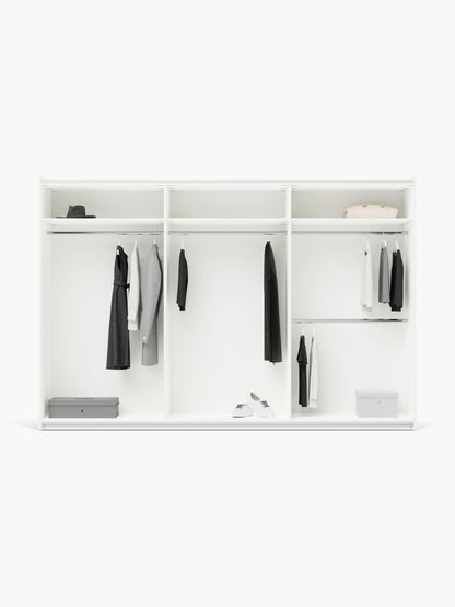 Charlisse Modular Sliding-Door Wardrobe, 300 cm Wide, in Various Sizes