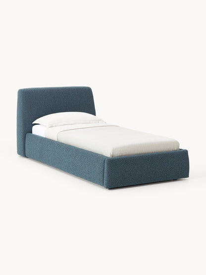 Cloudric Single Bed with Storage in Bouclé