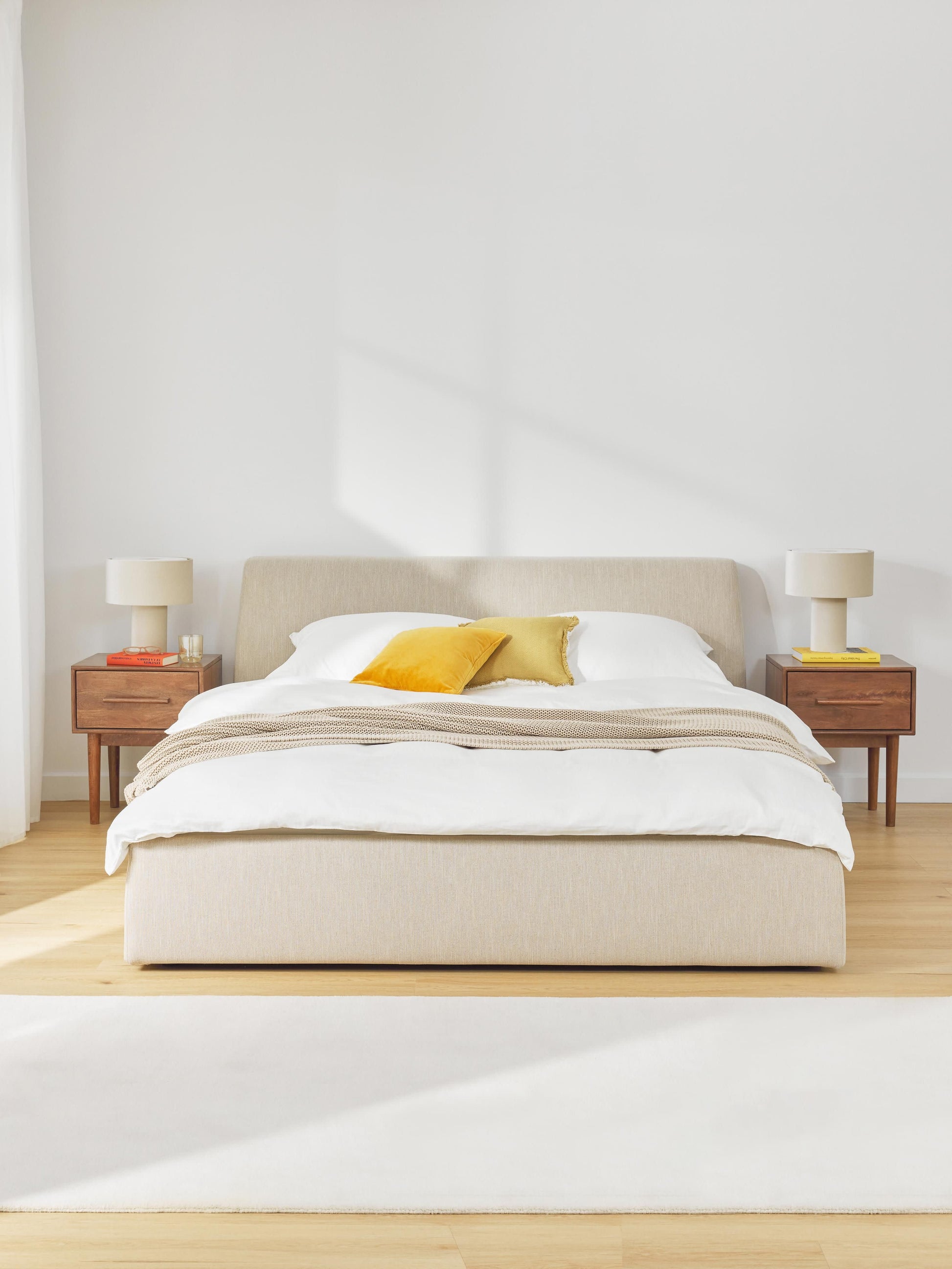 Cloudric Upholstered Bed with Storage