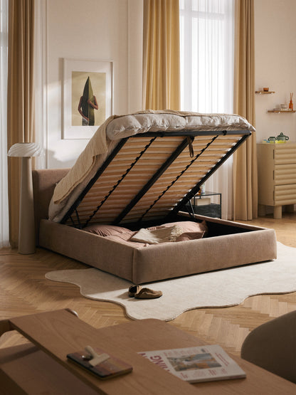Cloudric Upholstered Bed with Storage