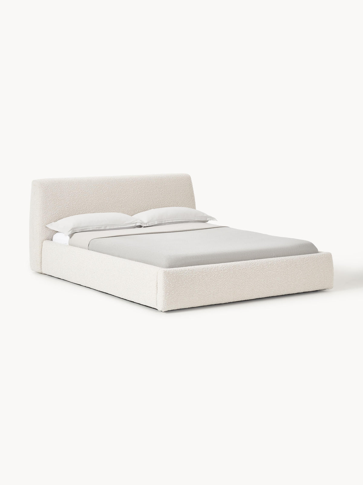 Cloudric Upholstered Bouclé Bed