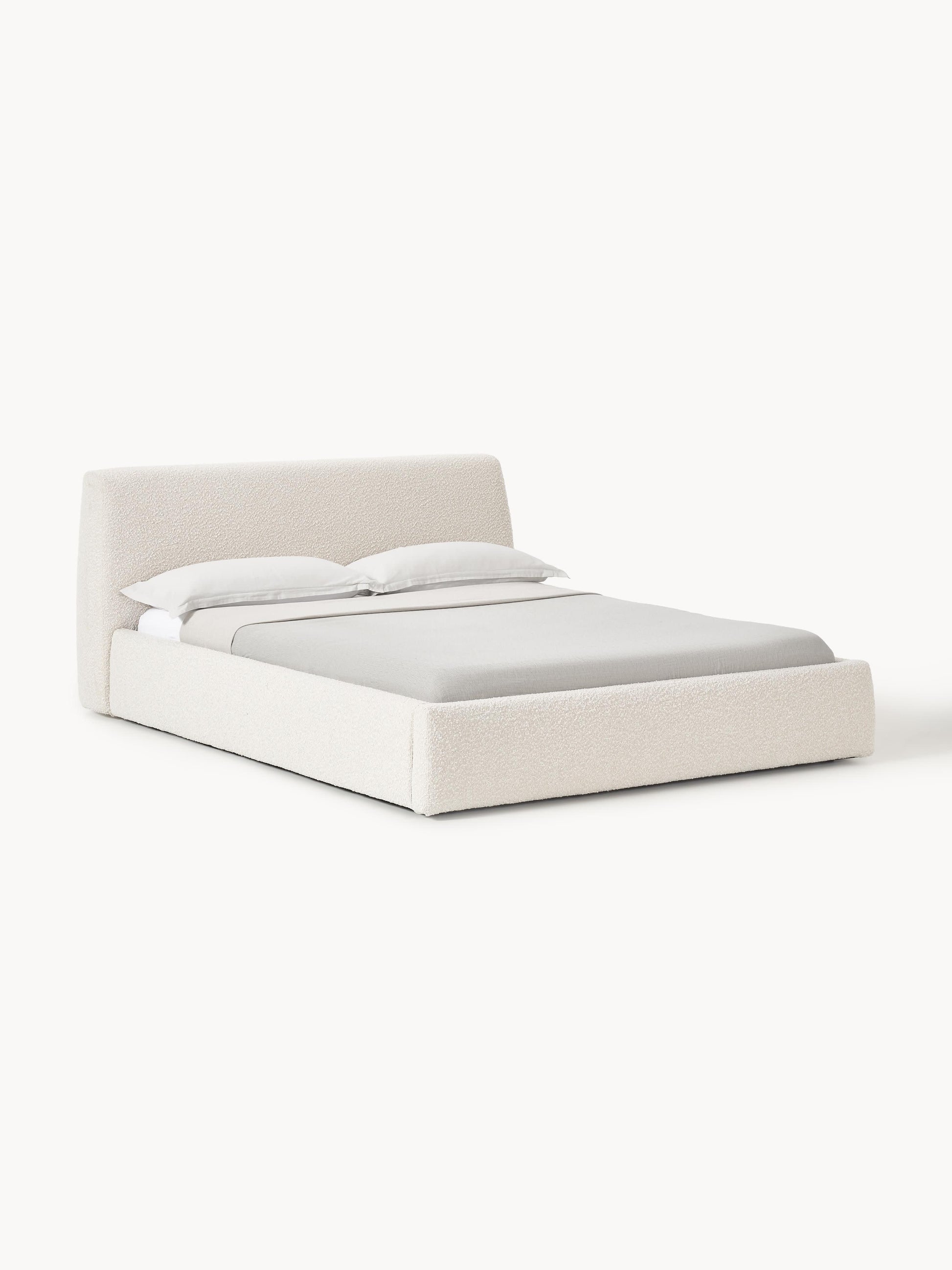 Cloudric Upholstered Bouclé Bed