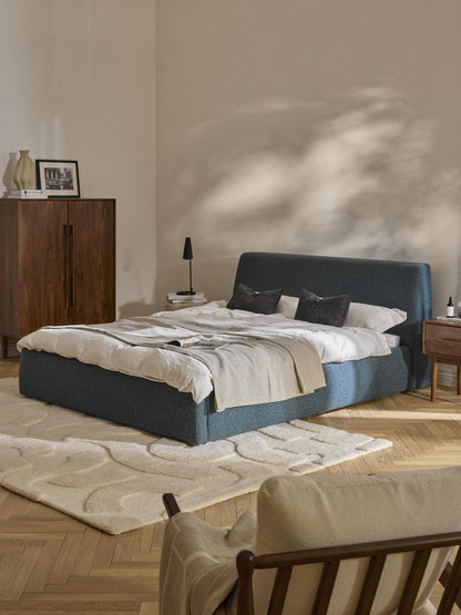 Cloudric Upholstered Bouclé Bed