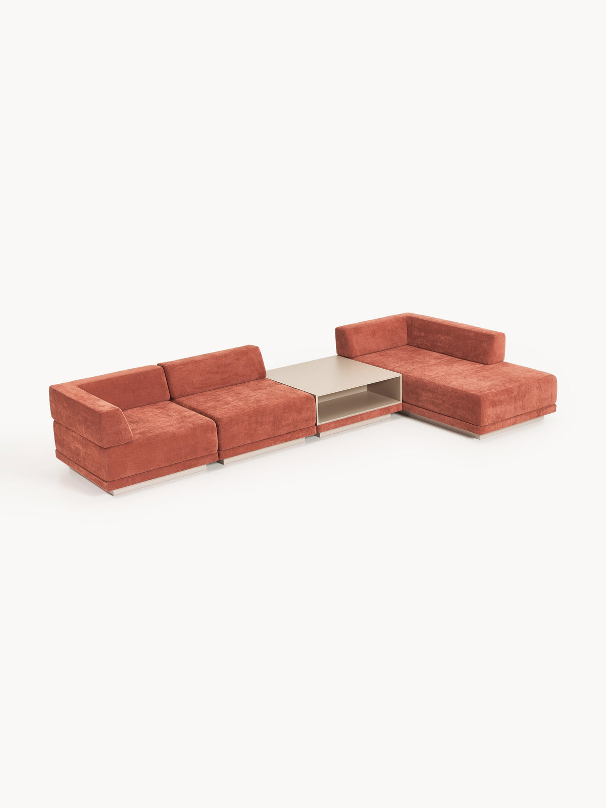 Colinaster Modular Corner Sofa (4-Seater) with Coffee Table
