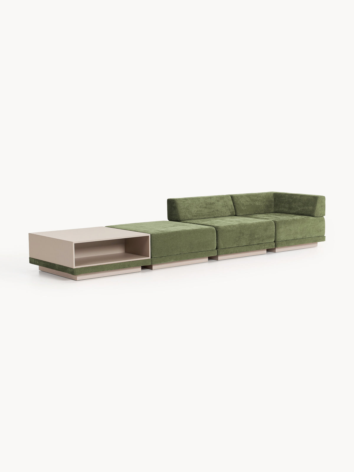Colinaster Modular Sofa (4-Seater) with Coffee Table & Ottoman