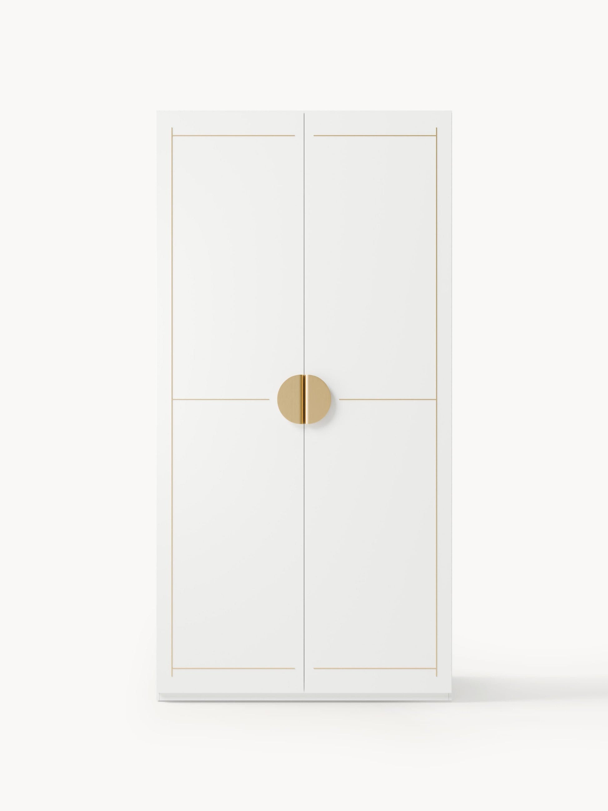 Denaure Modular Hinged-Door Wardrobe, 100 cm Wide, in Various Sizes
