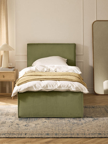 Drennica Corduroy Single Bed