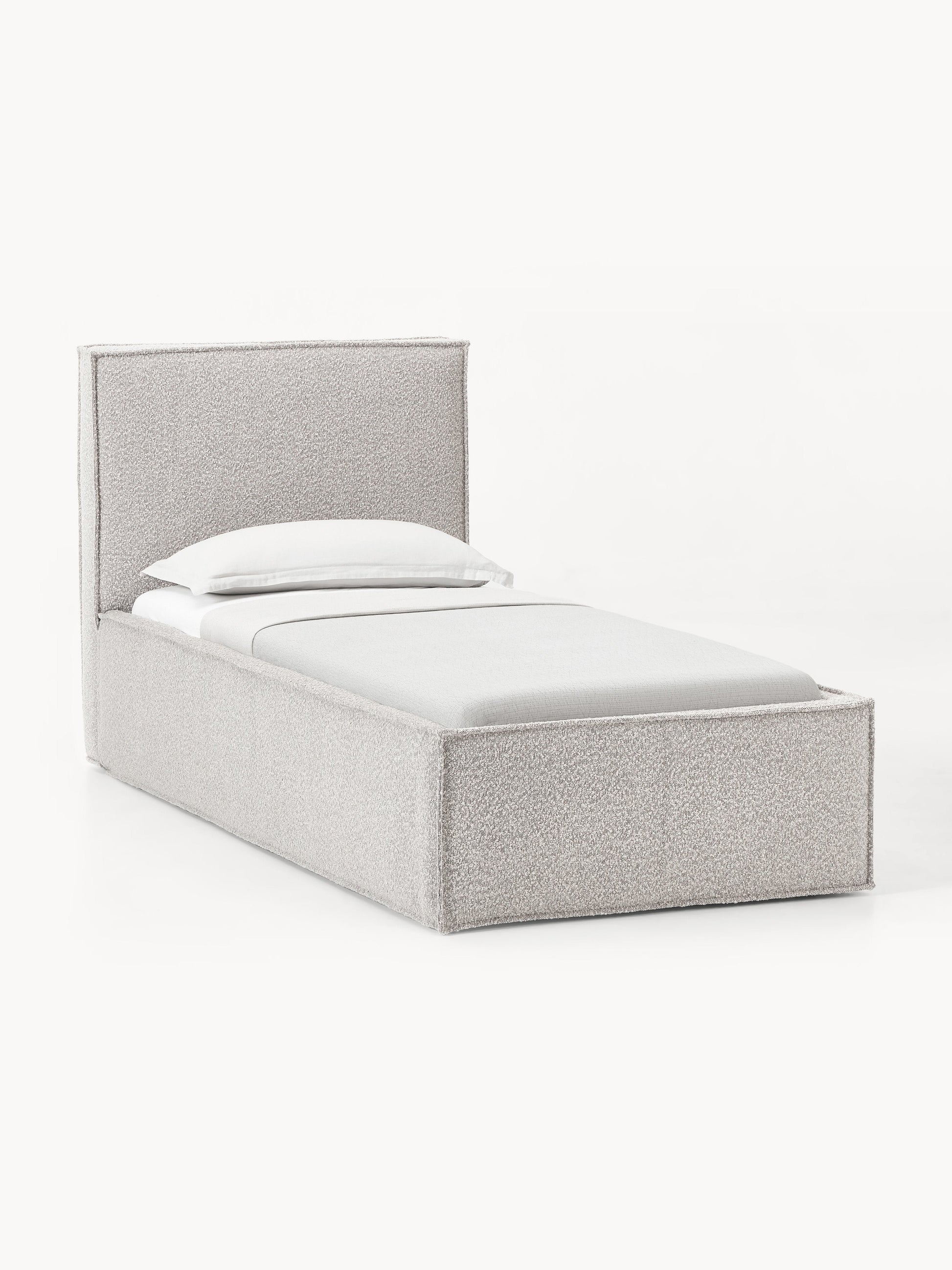 Drennica Single Bed in Bouclé