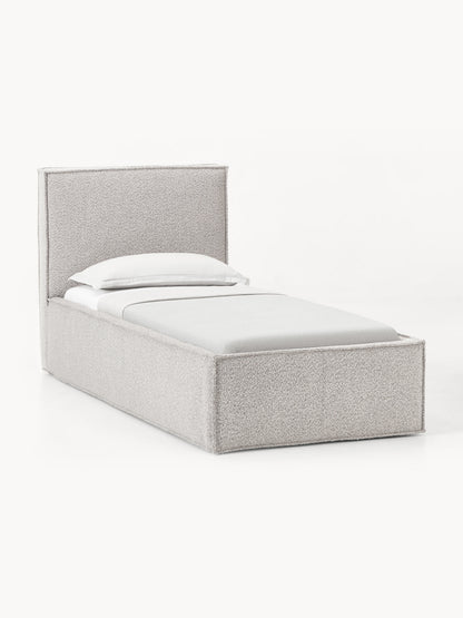 Drennica Single Bed in Bouclé