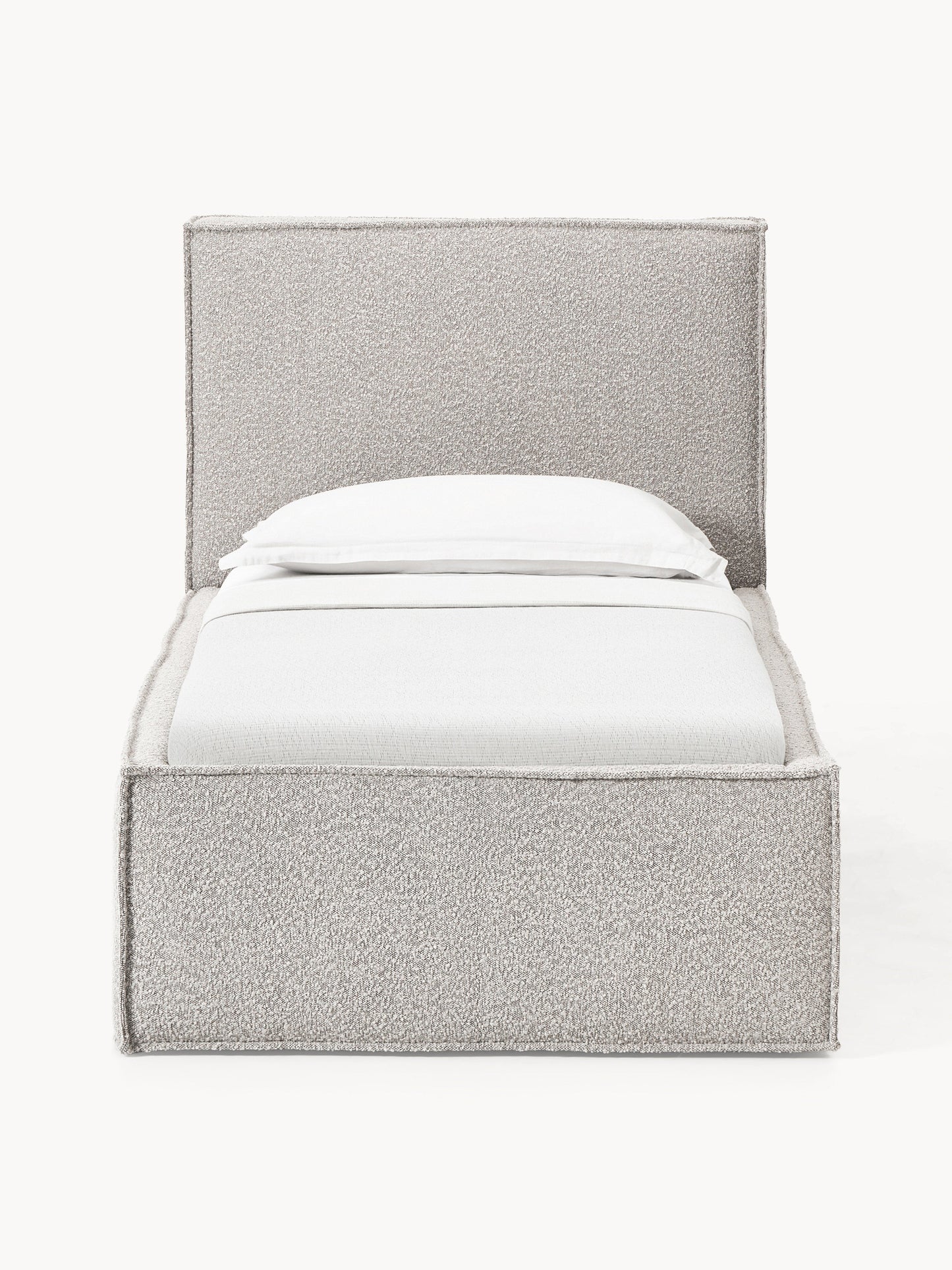 Drennica Single Bed in Bouclé