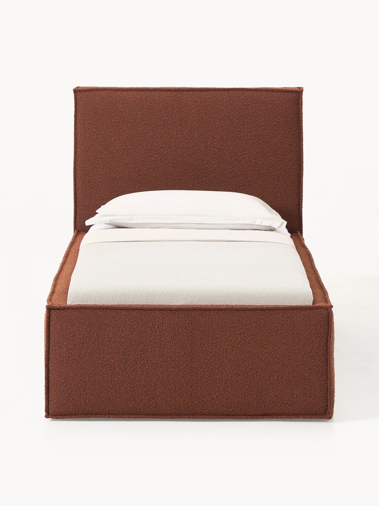 Drennica Single Bed in Bouclé