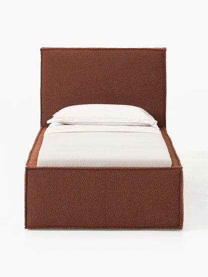 Drennica Single Bed in Bouclé