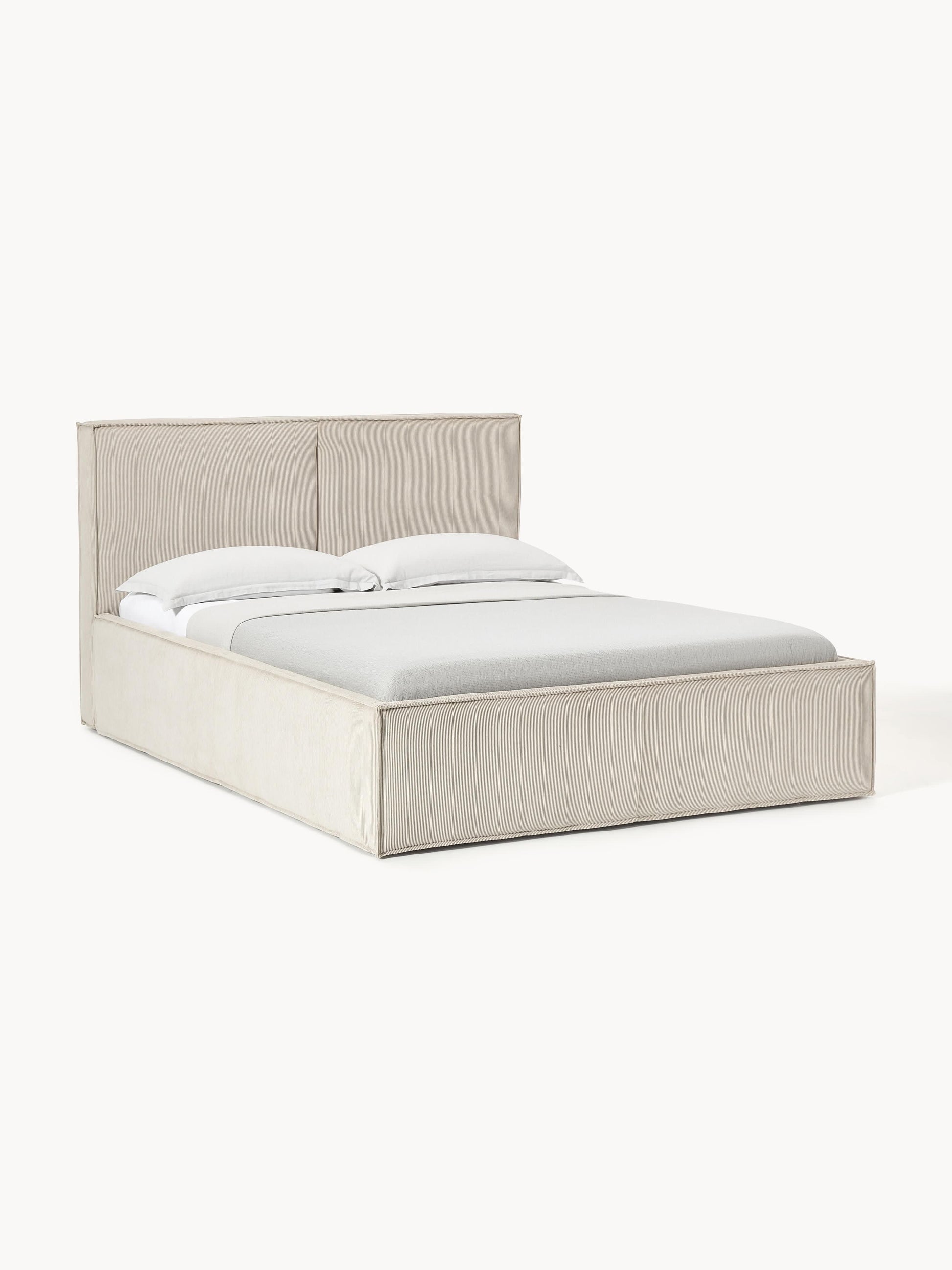 Drennica Upholstered Bed in Corduroy