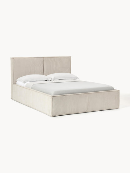 Drennica Upholstered Bed in Corduroy