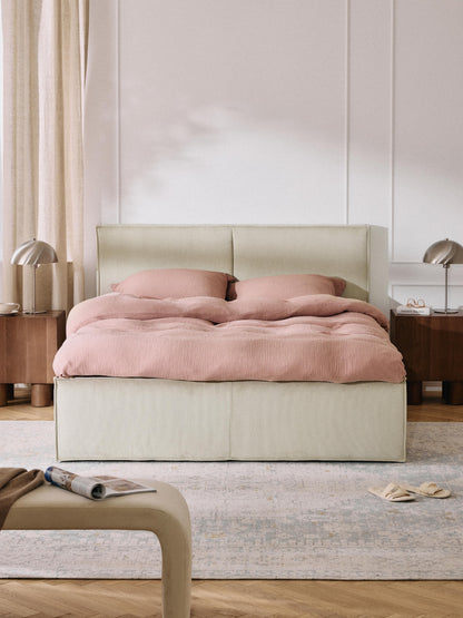 Drennica Upholstered Bed in Corduroy