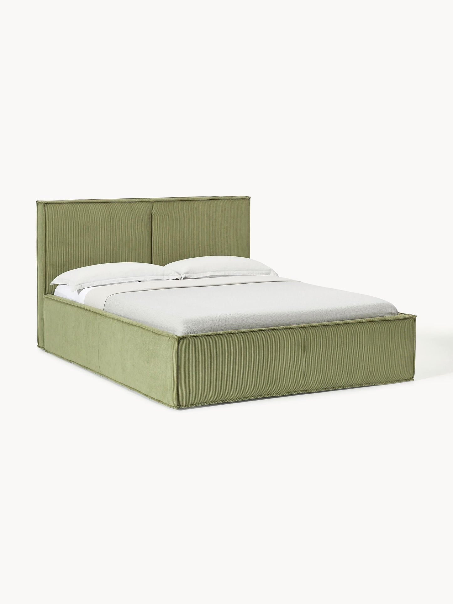 Drennica Upholstered Corduroy Bed with Storage