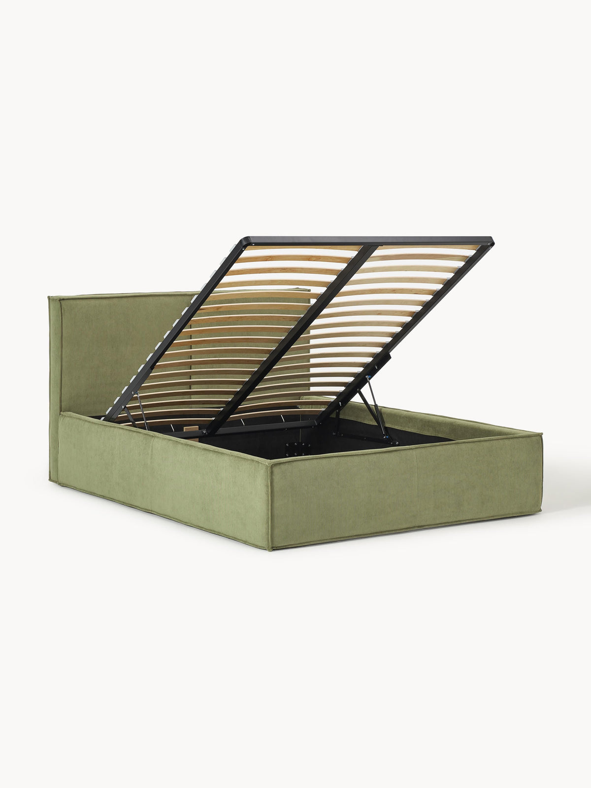 Drennica Upholstered Corduroy Bed with Storage