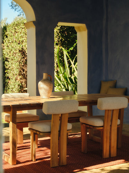 Eikoro Garden Table in Teak Wood, 229 x 100 cm
