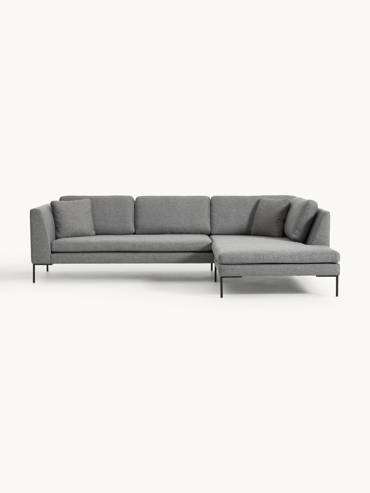 Emmarine Corner Sofa with Metal Legs