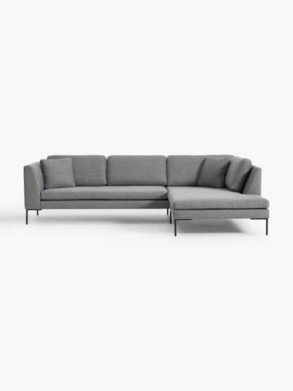 Emmarine Corner Sofa with Metal Legs