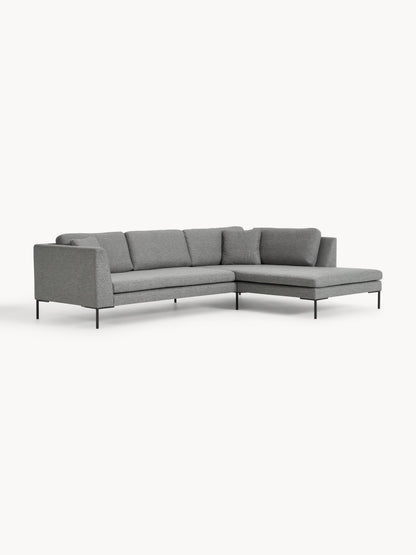 Emmarine Corner Sofa with Metal Legs