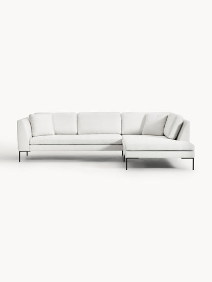 Emmarine Corner Sofa with Metal Legs