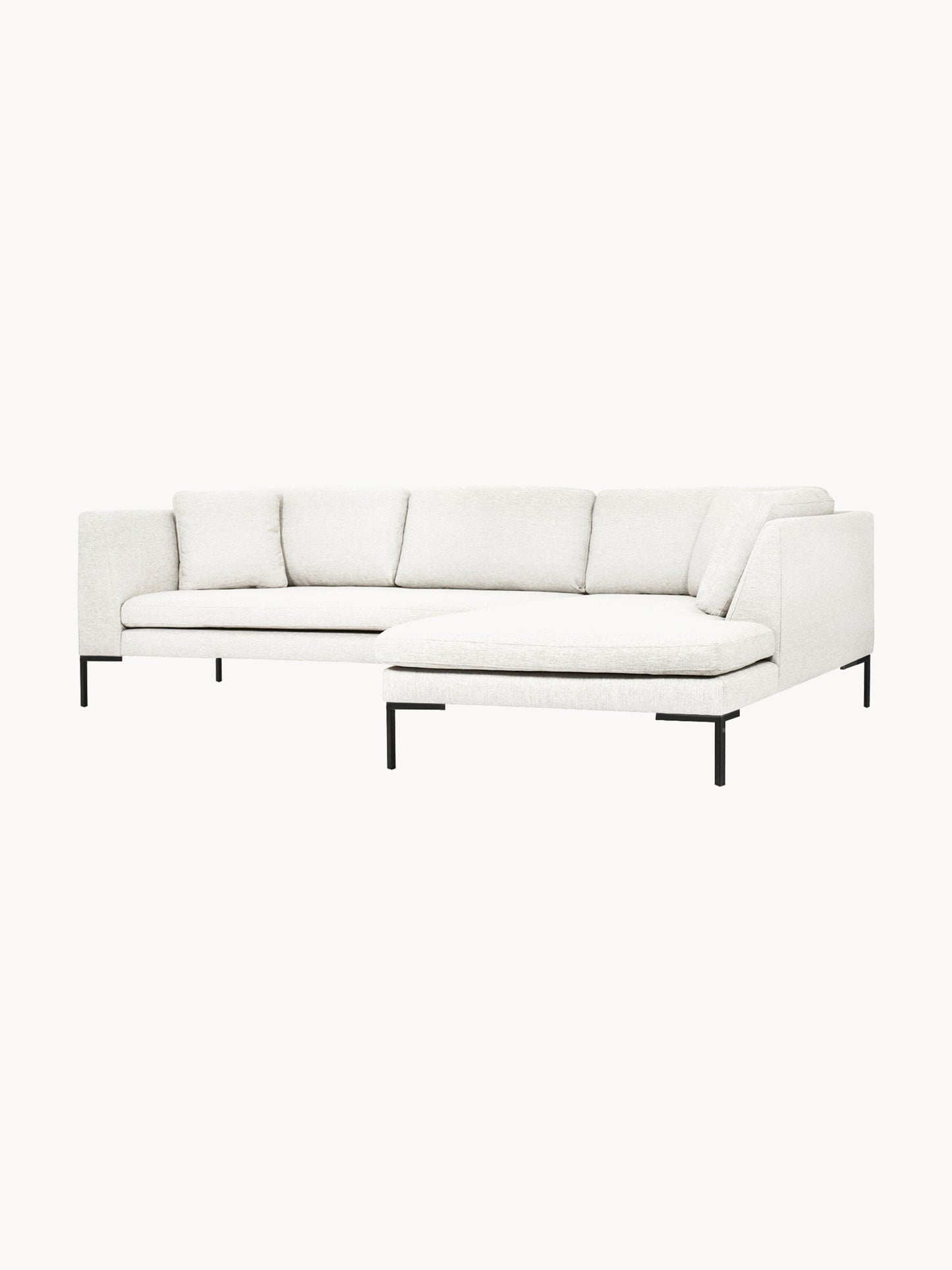 Emmarine Corner Sofa with Metal Legs