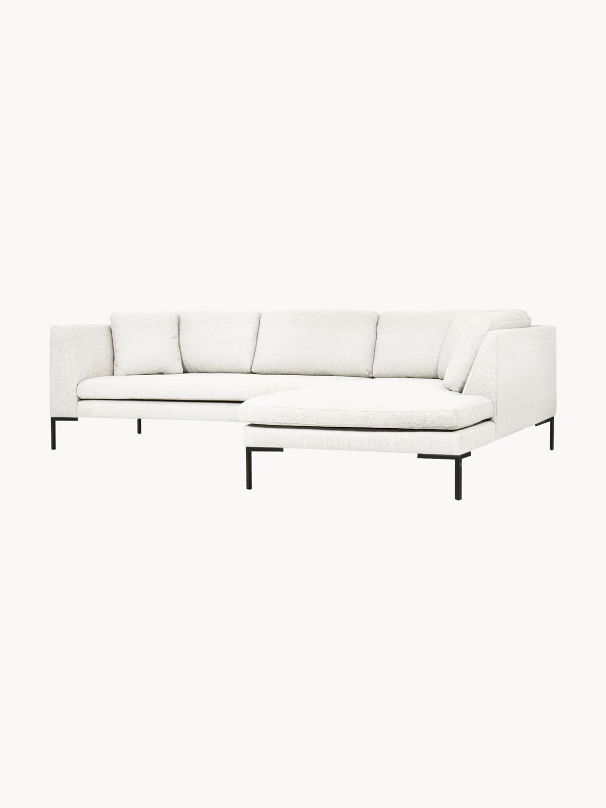 Emmarine Corner Sofa with Metal Legs