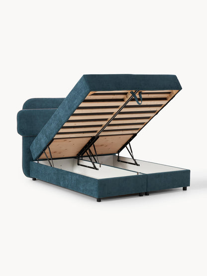 Enricilla Box Spring Bed with Storage